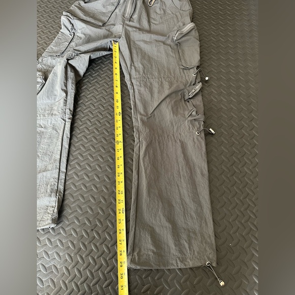 Kody Phillips Nylon Parachute Pants- CHARCOAL Sz Medium Heavy-Weight Nylon - Picture 8 of 8